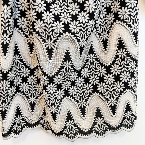 Cara Cara Montauk Scallop Eyelet Mini Dress, Size Small - Picture 8 of 11